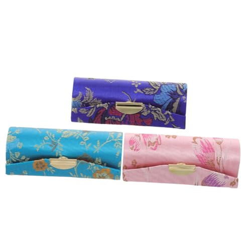 SAFIGLE 3 Stück Teiliges Lippenstiftetui Chinesischem Stil Kosmetiktasche für Damen Lippenstifthalter für Reisen Dekorativer Organizer für Make Up Kompakt und Leicht für Unterwegs SAFIGLE 3 Stück Teiliges Lippenstiftetui Chinesischem Stil Kosmetiktasche für Damen Lippenstifthalter für Reisen Dekorativer Organizer für Make Up Kompakt und Leicht für Unterwegs von SAFIGLE