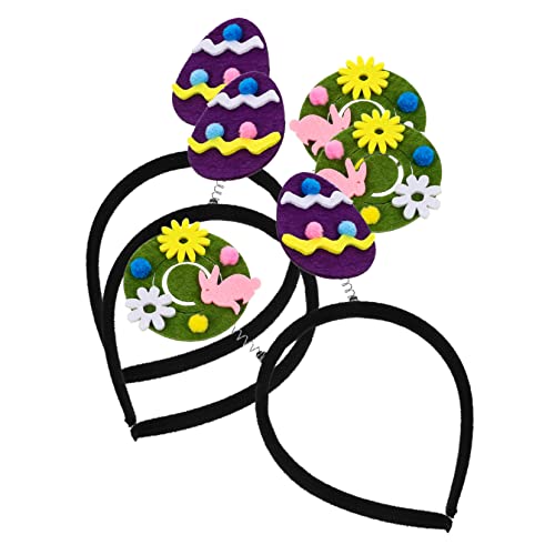 SAFIGLE 3 Stück Teiliges Osterthema Haarband für Leichte und Bequeme Kopfbedeckung für Ostern Kostümpartys und Fotodekoration Verspielter Reif für Mädchen von SAFIGLE