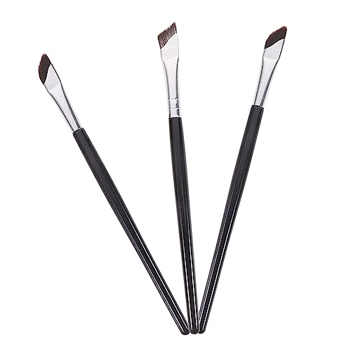 SAFIGLE 3 Stück Teiliges Set Angled Eyeliner Pinsel für Präzises Make Up Vielseitig Einsetzbar Lidschattenbürste Weich Haut Leicht und Tragbar für Beauty von SAFIGLE
