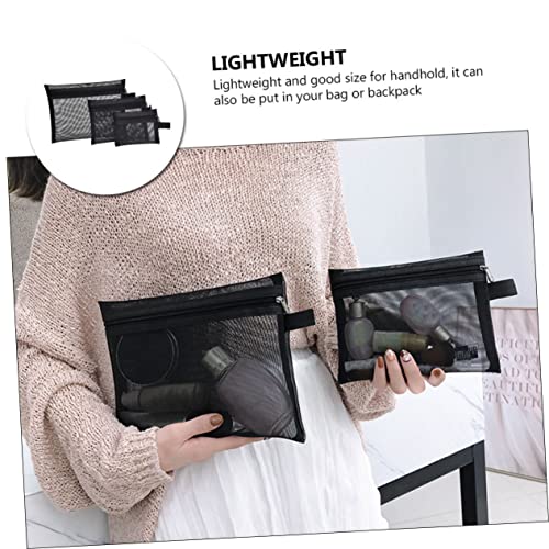 SAFIGLE 3 Stück Tragbare Make up Netztasche Kulturbeutel Multifunktionale Kosmetiktasche Für Reisen Leicht Und Handlich Mit Reißverschluss Für Damen Und Frauen Großes von SAFIGLE