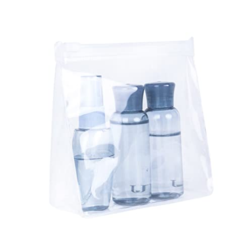 SAFIGLE 3 Stück kosmetische Aufbewahrungstasche Wäschesack transparenter Waschbeutel tragbare Kulturtasche Make-up-Taschen-Organizer Reisen Sie Toilettenbeutel von SAFIGLE
