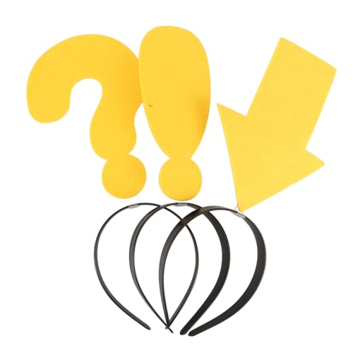 SAFIGLE 3stücke Stirnbänder Neuheit Haarband Party Zubehör Cosplay Stirnband Lustig Fragezeichen Boppers Kopfbedeckung Haarschmuck Geburtstag Cosplay Kopfbedeckung von SAFIGLE