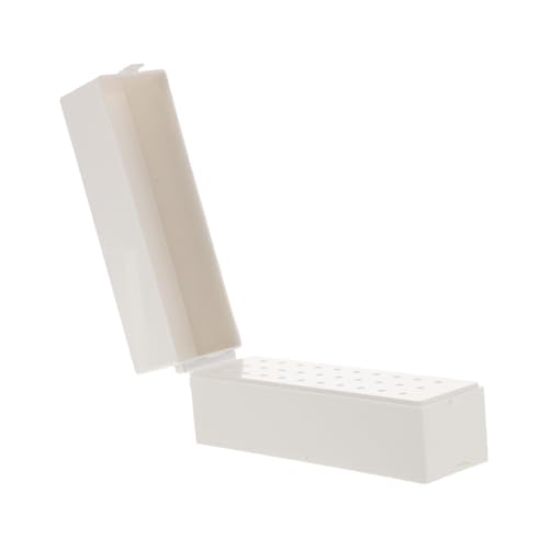 SAFIGLE 30 Löcher Nagelbohrer Aufbewahrungsbox Tragbarer Nagelschleifkopf Organizer Kompakte Bohrer Displaybox für Maniküre Zuhause von SAFIGLE