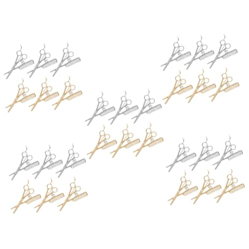 SAFIGLE 30 Stück Brosche Gold Kamee Haar Männer Kerl Friseurladen Ornamente Revers Abzeichen Schmuck Anzug Zubehör Anstecknadel Makler Für Männer Strass Brosche Zinklegierung von SAFIGLE