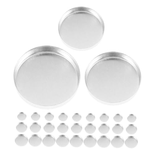 SAFIGLE 30 Stück Kleine Make Up Behälter Nachfüllbar Für Lidschatten Kosmetik Leer Make Up Behälter Lidschatten Pfannen Leere Rouge Pfannen Leere Textmarker Schale Leeres Rouge von SAFIGLE