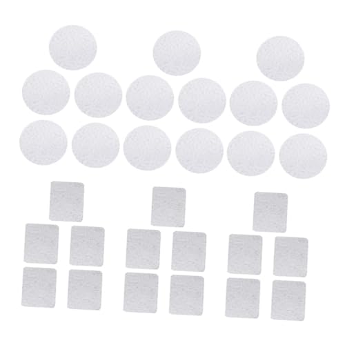 SAFIGLE 30 Stück Lidschattenpalette Metallaufkleber Lidschattenpalette Aufkleber DIY Lidschattenpalette Lidschattenschale Aufkleber Lidschattenpalette Zubehör DIY Make Up Palette Silber von SAFIGLE