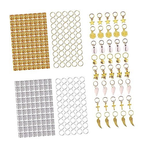 SAFIGLE 305stücke Dreadlock Haar Zubehör Satz Dekorative Haar Ringe Aus Legierung Modische Haarschmuckringe Für Frauen Und Männer Dreadlock Accessoires Mit Anhängern Für Verschiedene von SAFIGLE