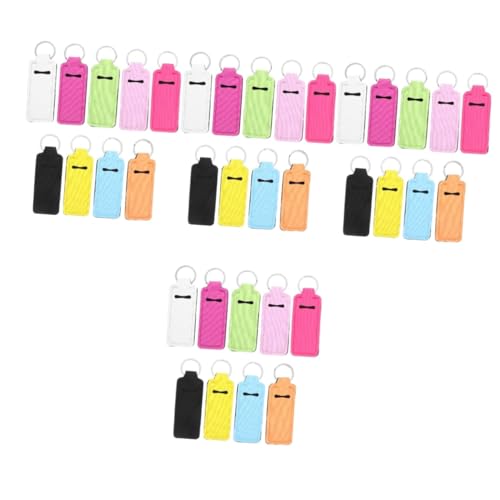 SAFIGLE 36 STK Lippenbalsam Fall Glänzender Lippenfleck Mini-lippenbalsam Outdoor-lippencreme-Abdeckung Schlüsselhalter Für Schlüsselbund Lippenstift-ärmel-schlüsselanhänger Neopren von SAFIGLE