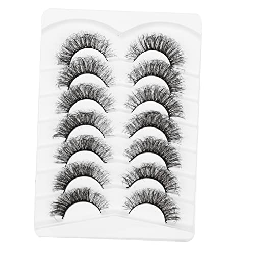 SAFIGLE 3D Falsche Wimpern Wimpernverlängerungen für Mädchen Selbstgemacht Flauschige Wimpern Einzeln Leicht zu Tragen für Tages und Nachtlooks von SAFIGLE