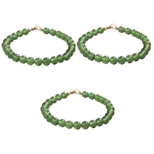 SAFIGLE 3St Armband Women's bracelet Beaded bracelet Paar Armbänder Geschenke für Teenager-Mädchen Mich Handkette Perlenarmbänder für Teenager-Mädchen Chakra-Armbänder Smaragd Charme China von SAFIGLE