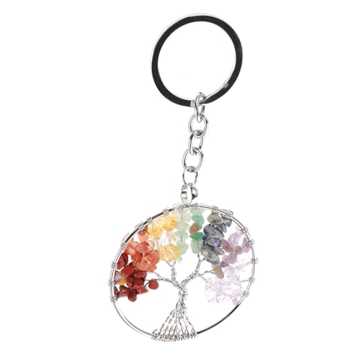 SAFIGLE 3St Baum Schlüsselanhänger Paket Beutel tuten schicksalsschlüssel Decorum Edelstein Schlüsselanhänger Baum des Lebens Schlüsselanhänger Schmücken schlüsselanhänger von SAFIGLE
