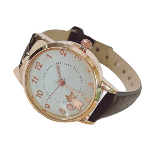 SAFIGLE Armbanduhr Katze 3st Damenuhr Mädchen Schwarze Katzenuhr Damen Armbanduhren Kinderuhr Damenarmbanduhr Ladies Watch Weibliches Geburtstagsgeschenk Dekorative Armbanduhr Knopfbatterie Black von SAFIGLE