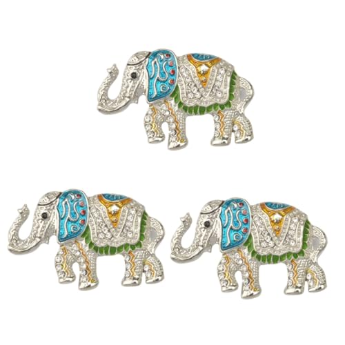 SAFIGLE 3St Elefantenbrosche trachtenbrosche party geschenke Schmuck Brosche Trinket Brosche Performance Brosche Broschennadel Elefant Brosche Weihnachtsbrosche Weihnachten Stift von SAFIGLE