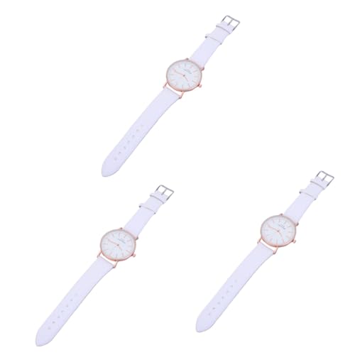 SAFIGLE 3stücke Gradient Damen Armbanduhr Quarz Uhr Mit Temperaturwechsel- Für Studentinnen Design Und Zuverlässige Zeitmessung von SAFIGLE