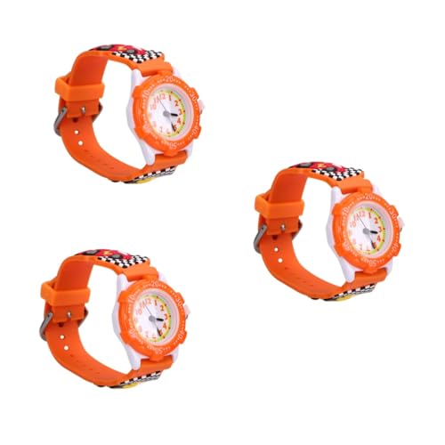 SAFIGLE 3St Kinderuhr Armbanduhr Kinder Watch Kinder Watch Kinder Armbanduhr Water Proof Uhren Autos für Kinder Kinder-Cartoon-Uhr Auto für Kinder betrachten Wagen Anschauen Junge PVC von SAFIGLE