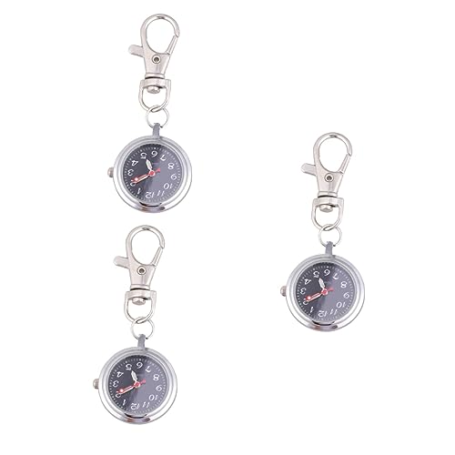 SAFIGLE 3St Klassische Taschenuhr tragbare Schwesternuhr Schlüsselanhänger für Kinder kinderuhren Armbanduhr Kinder Paarühr Uhrengehäuse für Herren Digitaluhr Schlüsselanhänger Taschenuhr von SAFIGLE