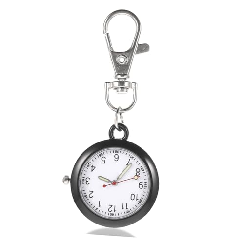 SAFIGLE 3St Krankenschwester Uhr Rucksäcke Gürtel Taschenuhr für Kinder Uhrenring ansehen Schlüsselanhänger Uhr Brustanhänger Uhr Timing-Uhr Kinder schauen zu Zinklegierung Black von SAFIGLE