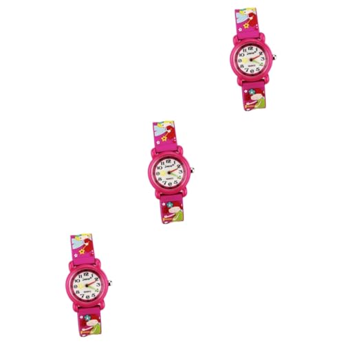 SAFIGLE 3st Kinderuhr Aus Silikon Betrachten Kinderuhren Kinderarmbanduhr Cartoon-Armbanduhr Kinderuhr Analog Quarzuhr Für Kinder 3D Wasserdicht von SAFIGLE