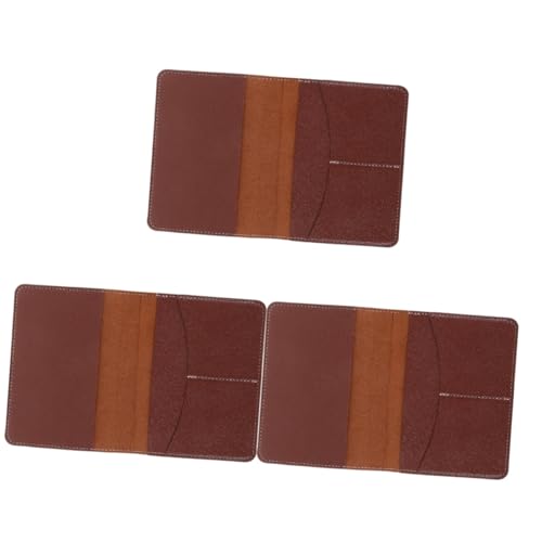 SAFIGLE 3stücke Reise-passkartenhalter Pu- Tragbare Reisepasshülle Für Karten Tickets Und Dokumente Für Männer Und Frauen Leicht Und Praktisch Für Unterwegs von SAFIGLE