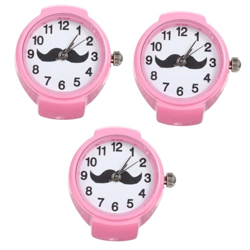 SAFIGLE 3St Ringuhr shöne bescherung Retro Uhr Herrenschmuck Ringe Fingeruhr für Damen Herrenringe Geschenke Uhr mit elastischem Ring Uhren Dekor Mode schmücken elastischer Ring Anschauen von SAFIGLE