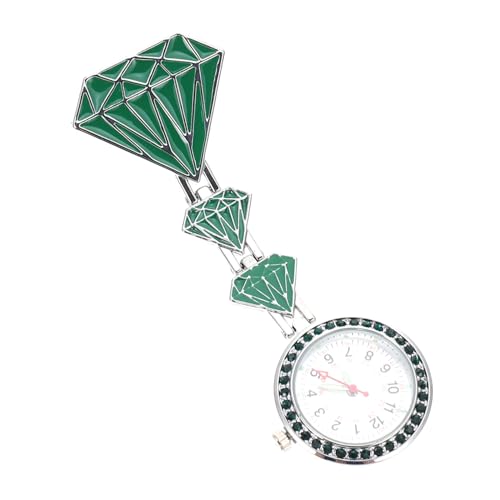 SAFIGLE 3St Schwesterntisch sanitäter Medical Watch Prüfuhr ساعة يد Krankenschwester Schlüsselanhänger Mädchen Schlüsselanhänger Student Test Uhr hängende Taschenuhr Rostfreier Stahl Green von SAFIGLE