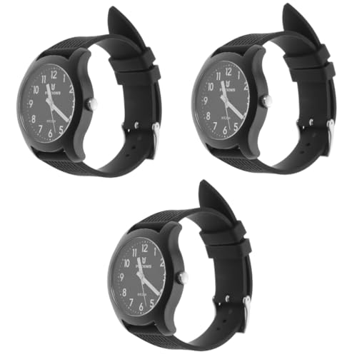 SAFIGLE 3st Sportuhr Uhr Mit Silikonarmband Digitale Uhren Freizeituhren Für Herren Digitaluhren Für Kinder Herren Armbanduhren Auf Schüler Achten Fitness Rostfreier Stahl Fein Geschenk von SAFIGLE