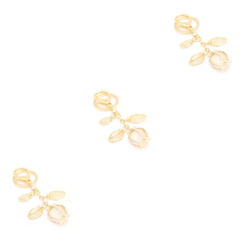 SAFIGLE 3St Taschenanhänger schlüsselanhänger Bag Charm prezenty NA walentynki Geburtstagsgeschenke for Valentines Day ausgefallene Weihnachten valentinsgeschenk Golden von SAFIGLE