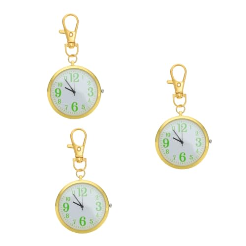 SAFIGLE 3St Taschenuhr Kinder Digitaluhr Kinderuhr medizinische Uhr Armbanduhr Kinder Watch hängende Uhr aus Legierung Uhr im Schlüsselanhänger-Design Normaler Glasspiegel Golden SAFIGLE 3St Taschenuhr Kinder Digitaluhr Kinderuhr medizinische Uhr Armbanduhr Kinder Watch hängende Uhr aus Legierung Uhr im Schlüsselanhänger-Design Normaler Glasspiegel Golden von SAFIGLE
