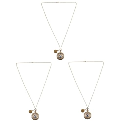 SAFIGLE 3St alte Taschenuhr Mechanische Herrenuhr Steampunk-Taschenuhr Klassische Taschenuhr antike herrenuhr Uhrengehäuse für Herren Digitaluhr tragbare Taschenuhr Uhr für männer Plastik von SAFIGLE