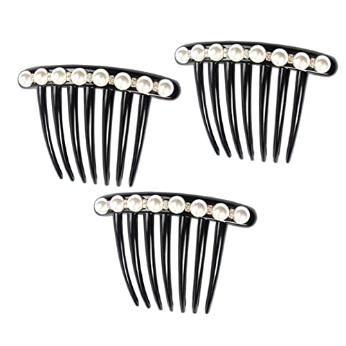 SAFIGLE 3Stücke Haarnadeln mit Perlen und Kristallen Haarkämme für Hochzeiten Brautschmuck und Festliche Anlässe für Damen von SAFIGLE