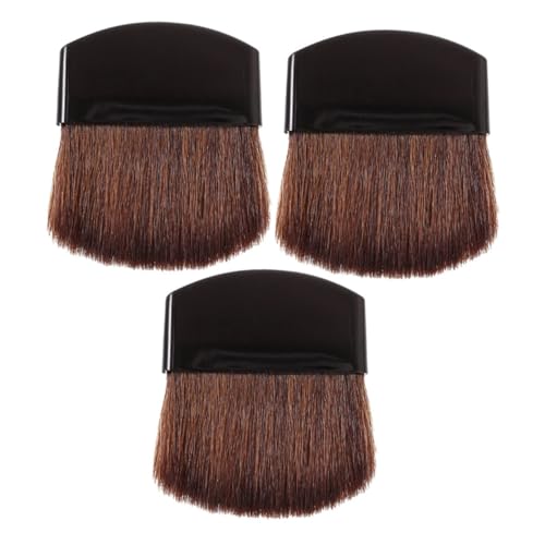 SAFIGLE 3Stücke Mini Rougepinsel Puderpinsel für Flüssige und Pudrige Grundierung Kosmetikpinsel für Damen für Unterwegs und Vielseitige Anwendung von SAFIGLE