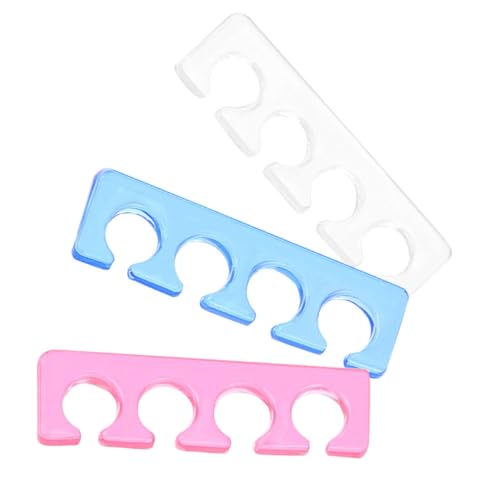 SAFIGLE 3Stücke Silikon Toe Separatoren für Pediküre Nagelwerkzeug Wiederverwendbare Zehenspreizer Flexibel für Männer und Frauen von SAFIGLE