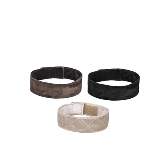 SAFIGLE 3stücke Stirnband Für Perücken Perückengriff Perückenband Haarband Kopfbedeckung Verstellbar Selbstklebend Für Frauen Und Mädchen Schwarz Braun Beige von SAFIGLE