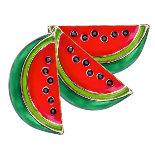SAFIGLE 3stücke Wassermelonen Brosche Mini Cartoon Anstecker Für Frauen Leichte Und Praktische Anstecknadel Für Kleidung Taschen Und Hüte Geschenk Für Freundin Und Familie von SAFIGLE