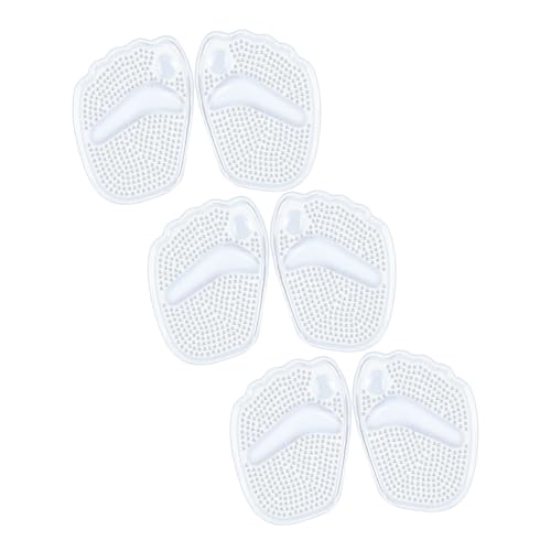 SAFIGLE 3paare Anti-rutsch-vorfußpads Für High Heels Selbstklebende Schuheinlagen Für Damen Bequeme High-heel-polster Zur Druckentlastung Fußpolster Für Schuheinlegesohlen Halbpads von SAFIGLE