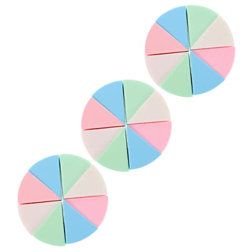 SAFIGLE 3sätze Nass Und Trocken Make-up-schwämme Make-up-kosmetikkeile Kleine Schwämme Keilquaste Für Damen Foundation-blender-schwamm von SAFIGLE