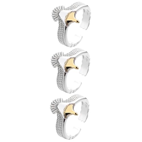 SAFIGLE 3st Adler Ring Herrenring Ring Im Retro-stil Moderinge Für Herren Weiblicher Fingerring Moderinge Für Damen Fingerringe Für Frauen Damenring Schmuck Kupfer Mann Punk Persönlichkeit von SAFIGLE