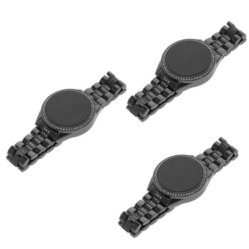 SAFIGLE 3stücke Damen Led Armbanduhr Mit Strass Elegante Und Strapazierfähige Modische Uhr Für Frauen Für Jeden Anlass Komfortabel Und Stilvoll Als von SAFIGLE