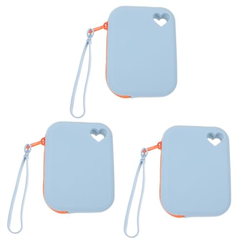 SAFIGLE 3stücke Earphone Organizer Bag wasserdichte Und Staubdichte Aufbewahrungstasche Für Elektronik-zubehör Für Kabel Und Powerbanks Tragbar Und Praktisch Hellblau von SAFIGLE