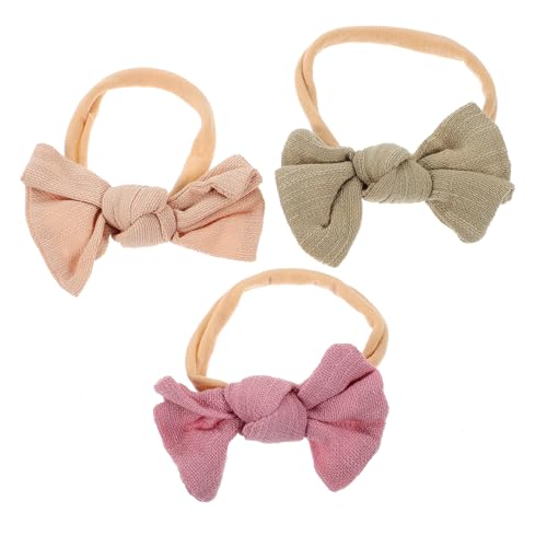 SAFIGLE 3st Baby-stirnband Haargummis Haarschmuck Baby Stirnbänder Haarband Baby Kopfschmuck Süßes Stirnband Für Mädchen Baby-party-stirnband Chiffon Einfach Kopfbedeckung Kind von SAFIGLE