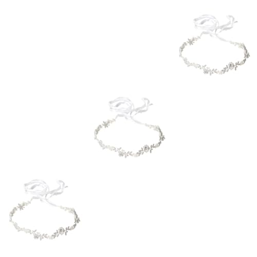 SAFIGLE 3St hochzeit kopfschmuck Hochzeit Stirnband kopfmassagegerät aus holz haar zubehör haarschmuck Haarbänder Tiara Frauen Haarreifen Braut Stirnband Strasssteine Kopfbedeckung Damen von SAFIGLE