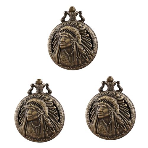 SAFIGLE 3stücke Vintage Taschenuhr Mit Kette Unisex Quarz-Halskette Im Retro-Design Als Für Freunde Und Familie Leicht Und Tragbar Präzise Zeitmessung SAFIGLE 3stücke Vintage Taschenuhr Mit Kette Unisex Quarz-Halskette Im Retro-Design Als Für Freunde Und Familie Leicht Und Tragbar Präzise Zeitmessung von SAFIGLE