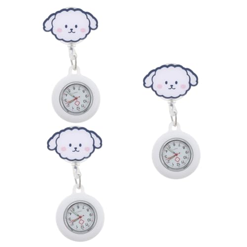 SAFIGLE 3stücke Telescopic Cartoon Pocket Watch Elektronische Tragbare Fob-Uhr Für Und Ärzte Mit Clip Und Ziffernblatt Für Täglichen Gebrauch von SAFIGLE