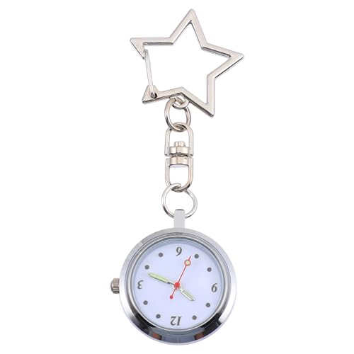 SAFIGLE 3stücke Schwesternuhr Mit Schlüsselanhänger Tragbare Taschenuhr Für Stylische Fob-Uhr Mit Sternen-Design Praktische Clip-Uhr Für Pflegepersonal Und Ärzte von SAFIGLE