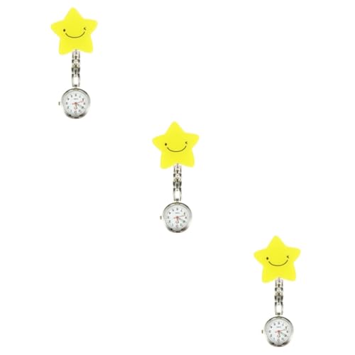 SAFIGLE 3st Taschenuhr Krankenschwester Hängende Uhr Digitale Uhren Schwesternuhr Zum Anklemmen Revers Uhr Vintage-Uhr Retro-Uhr Aufsteckbar Student Schwesterntisch Aluminiumgehäuse von SAFIGLE