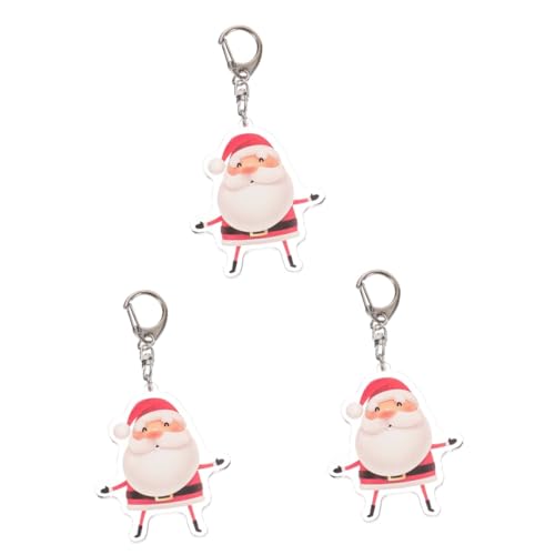 SAFIGLE 3stücke Schlüsselanhänger Weihnachtsmann Niedlicher Schlüsselring Für Rucksack- Und Taschen-Dekoration SAFIGLE 3stücke Schlüsselanhänger Weihnachtsmann Niedlicher Schlüsselring Für Rucksack- Und Taschen-Dekoration von SAFIGLE