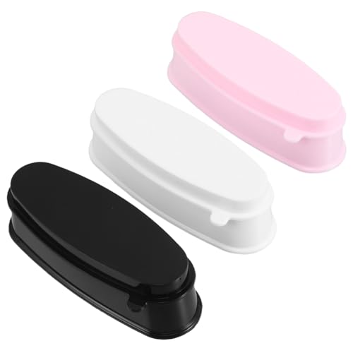 SAFIGLE 3stücke Dip-puder-organizer Mit Recycling-tablett Tragbarer Puder-dip-box Für Mobile Maniküre Pulverabfall Wiederverwendbar Langlebig Für French-nagel-kunst von SAFIGLE