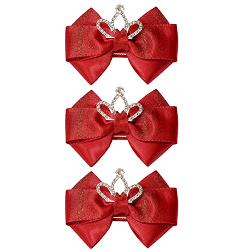 SAFIGLE 3stücke Haarnadel Mit Schleifenmuster Für Mädchen Bunte Haarnadel Bowknot Haarspange Haare Dekoration Für Party Und Alltag von SAFIGLE