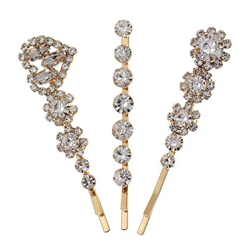 SAFIGLE 3stücke Haarspange Mit Kristallen Für Frauen Haarschmuck Aus Strass Für Haarstyling Sparkly Haar Barrettes Für Partys Und Feste von SAFIGLE