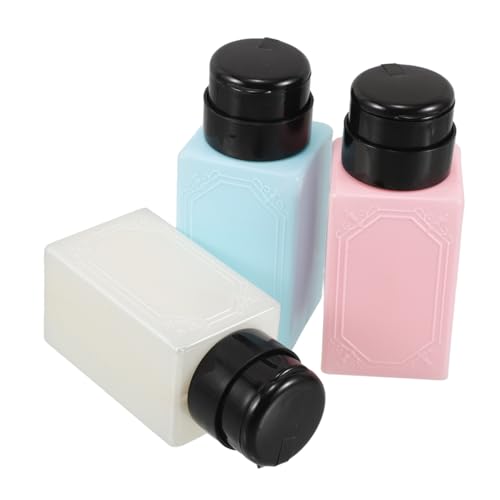SAFIGLE 3stücke Nagelzubehör Wasserflaschen Für Nagellack Pumpflasche Zum Herunterdrücken Leere Alkoholflasche Nachfüllbare Pumpspenderflasche Kosmetikbehälter Für Make-up-entferner SAFIGLE 3stücke Nagelzubehör Wasserflaschen Für Nagellack Pumpflasche Zum Herunterdrücken Leere Alkoholflasche Nachfüllbare Pumpspenderflasche Kosmetikbehälter Für Make-up-entferner von SAFIGLE